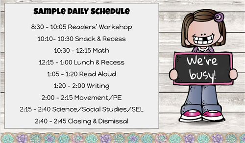 Sample Schedule